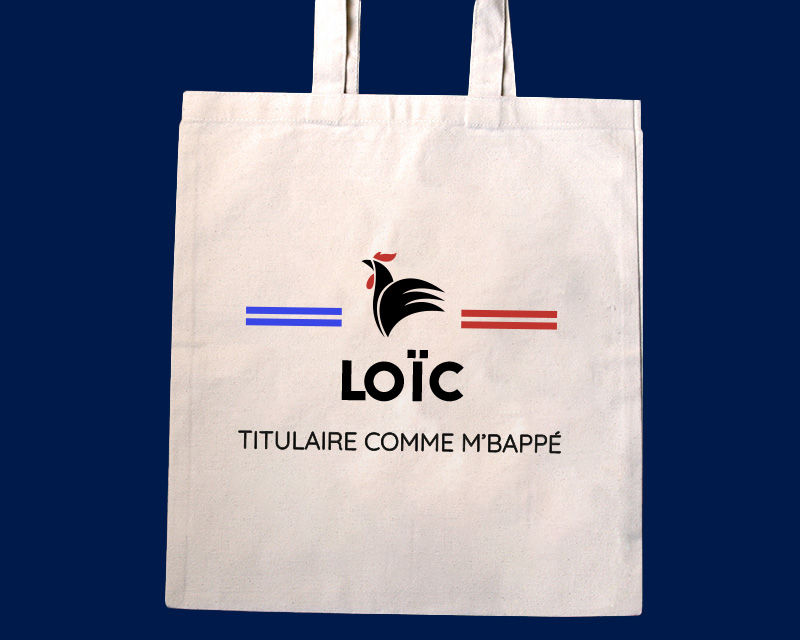 Tote bag personnalisé - Supporter Football