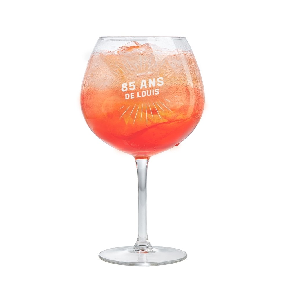 Verre à Spritz personnalisable homme 85 ans