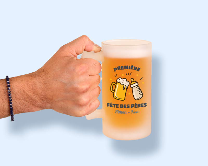 Chope de bière personnalisée - Chacun son biberon