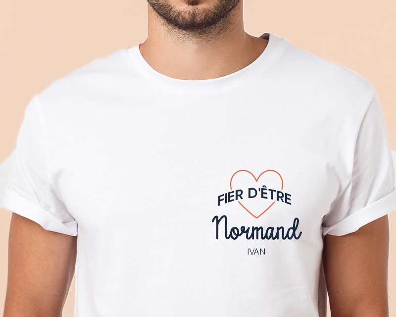 Tee shirt personnalisé homme - Fier d'être Normand