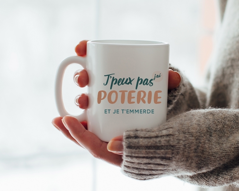 Mug personnalisé - J'peux pas j'ai poterie