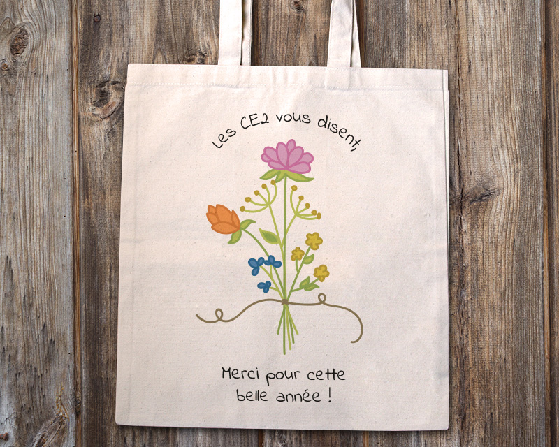 Tote bag personnalisé - Collection Remerciement