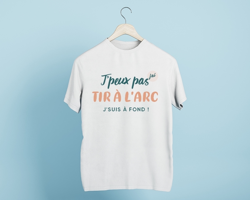 Tee shirt personnalisé homme - J'peux pas j'ai tir à l'arc