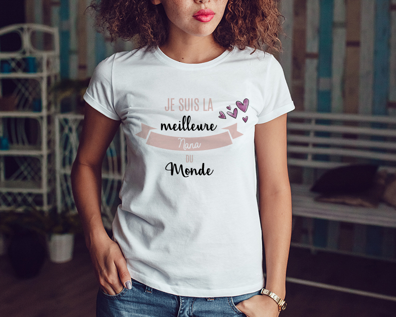 Tee shirt personnalisé femme - Meilleure du monde