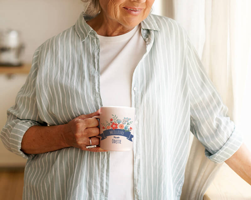 Mug personnalisé - Mamie Fleurie