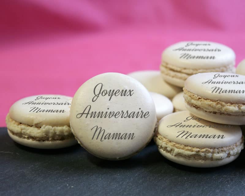 Macarons personnalisés Message