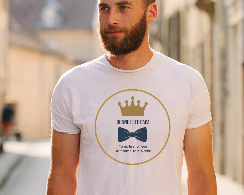 Tee shirt personnalisé homme - Papa Royal