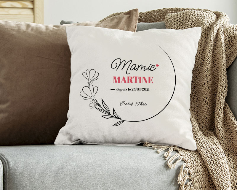 Coussin personnalisé - Mamie Depuis