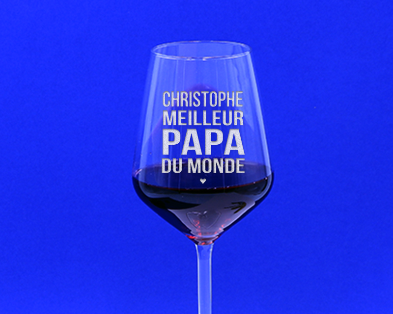 Verre à vin personnalisable - Meilleur Papa