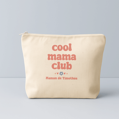 Trousse en coton personnalisée - Cool Mums Club