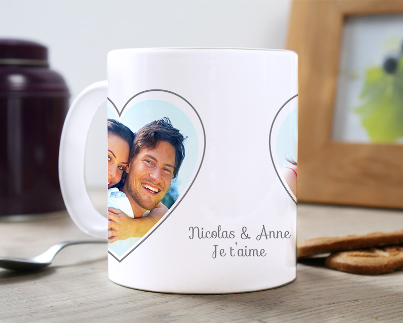 Mug personnalisé - Coeur Photo