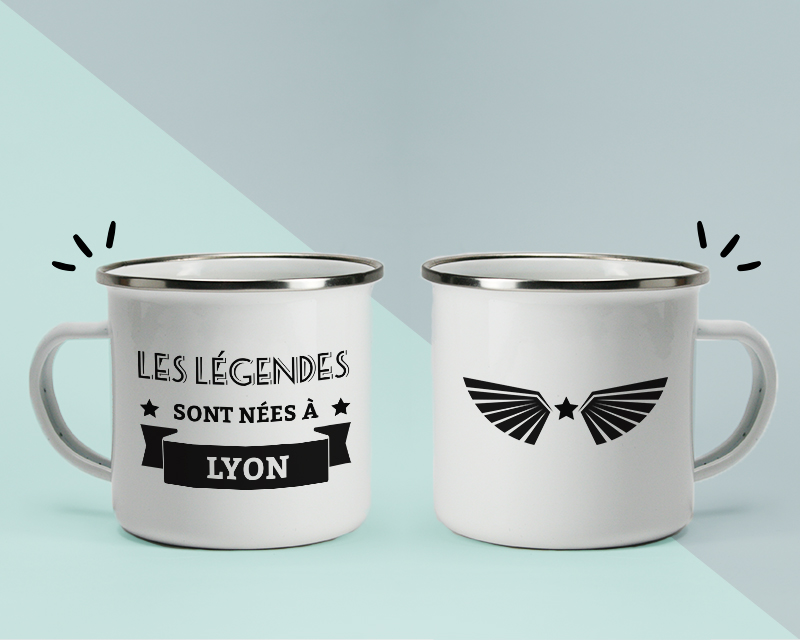 Mug émaillé personnalisé prénom - Légendes