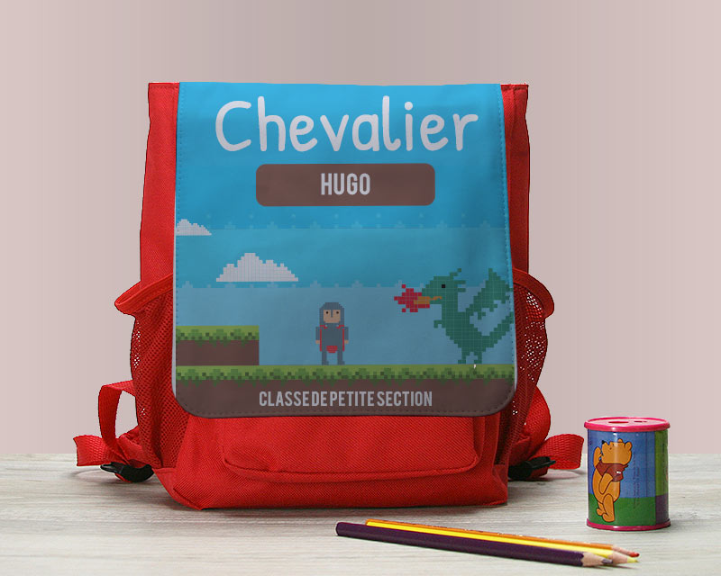 Sac à dos enfant personnalisable - Jeux Vidéo Rétro - Version Garçon