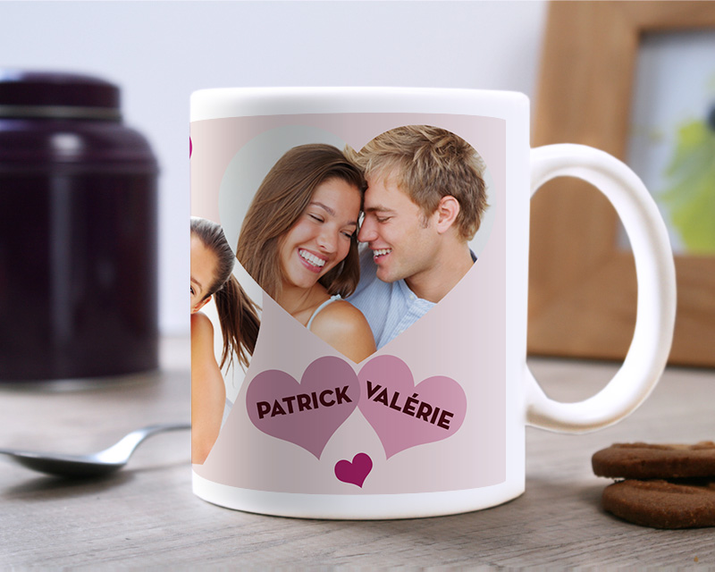 Mug Coeurs Multi-photos