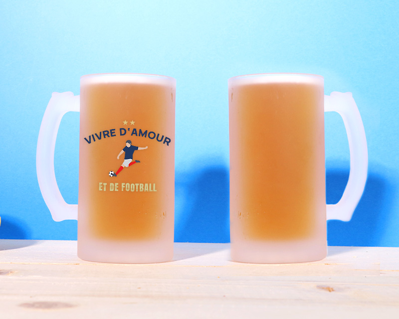 Chope de bière personnalisée - Passion Football