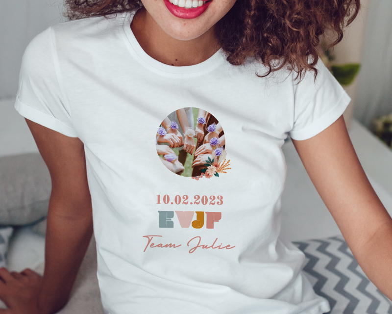 Tee shirt personnalisé photo - EVJF