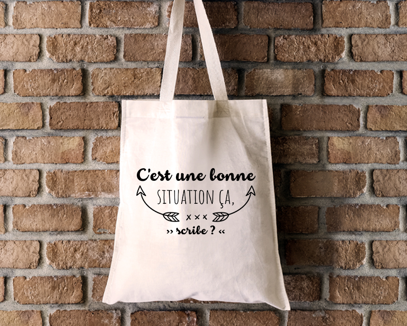 Tote bag Personnalisable - Je suis super - 100% coton naturel