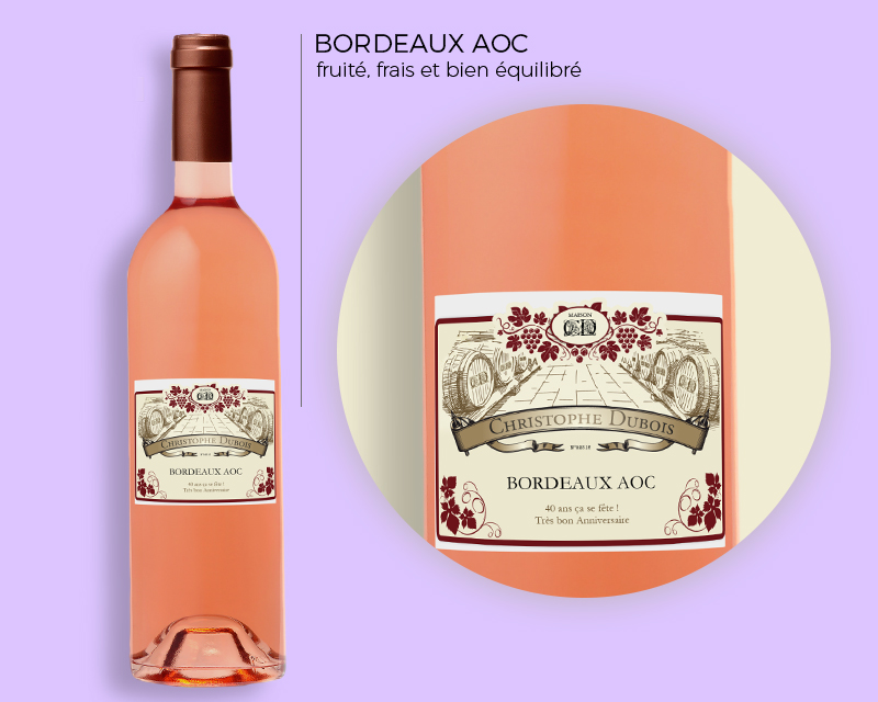 Bouteille de vin rosé IGP Méditerranée - Classique