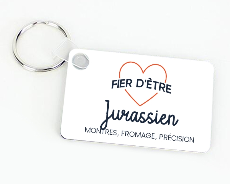 Porte-clés personnalisable - Fier d'être Jurassien