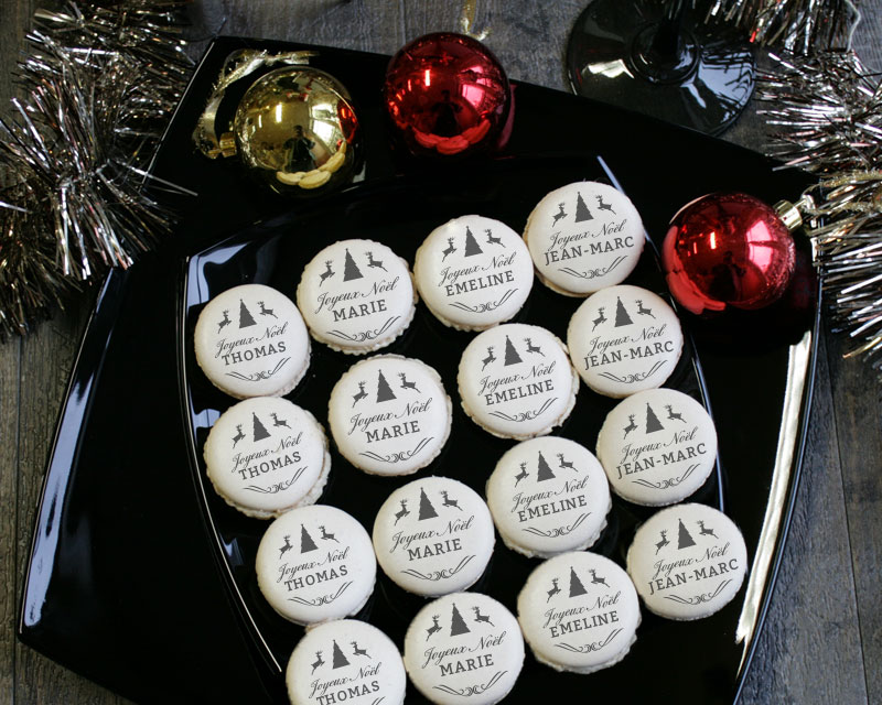 Macarons Table de Noël