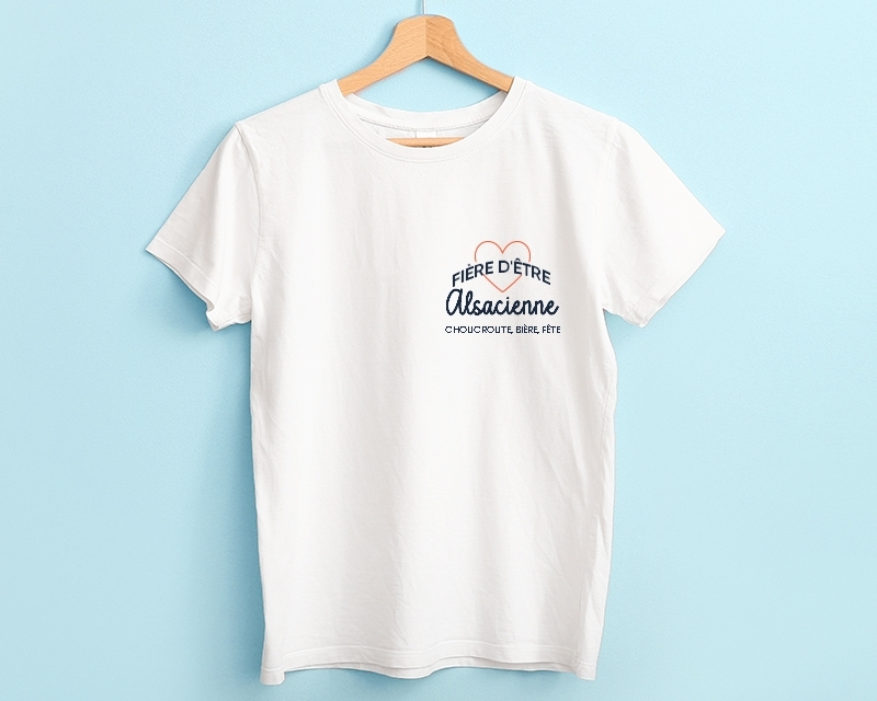 Tee shirt personnalisé femme - Fière d'être Alsacienne