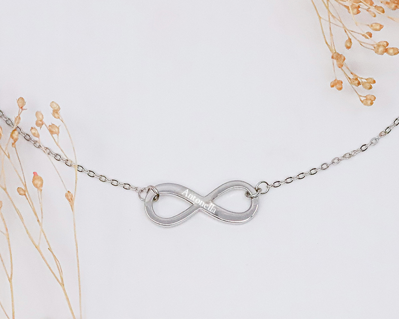 Collier infini personnalisé pour Femme - Prénom