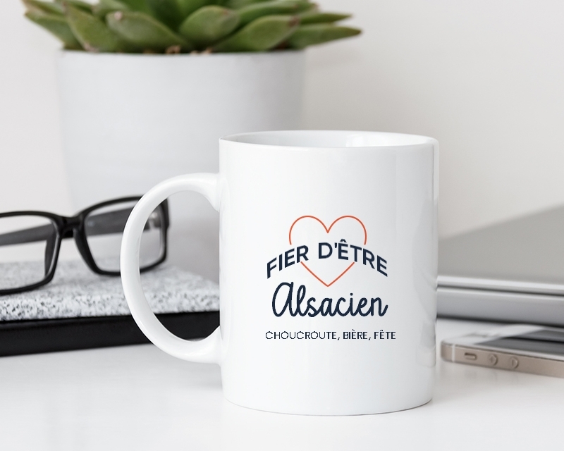 Mug personnalisé - Fier d'être Alsacien