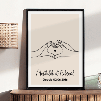 Affiche personnalisée - Dessin au trait