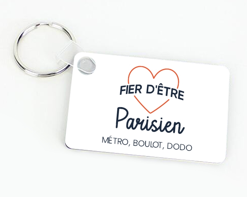 Porte-clés personnalisable - Fier d'être Parisien