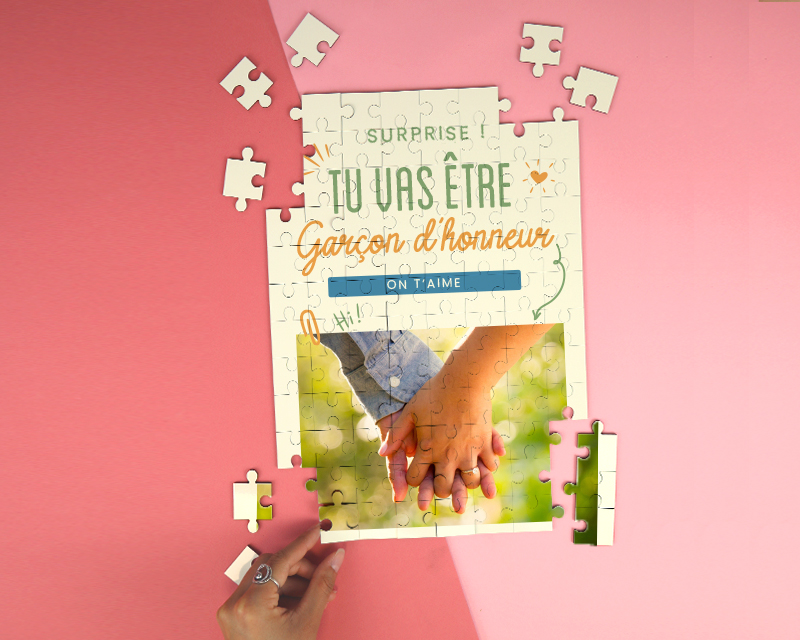 Puzzle personnalisable - Tu vas être garçon d'honneur