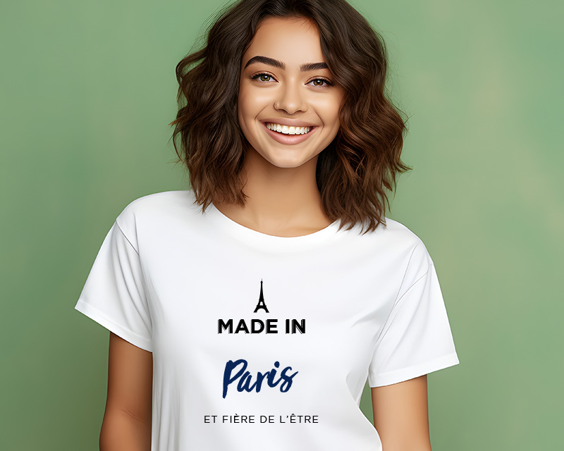 Tee shirt personnalisé femme - Made In Paris