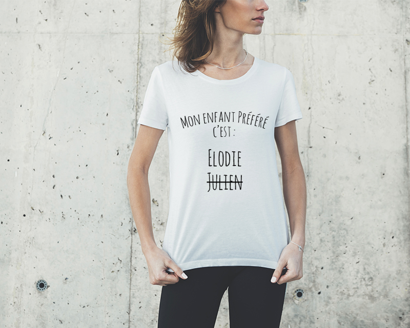 Tee shirt personnalisé femme - Enfant préféré