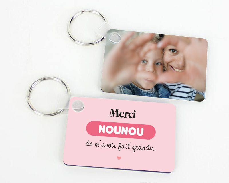 Porte-clés personnalisé photo - Nounou