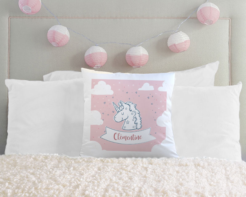 Coussin personnalisé - Licorne