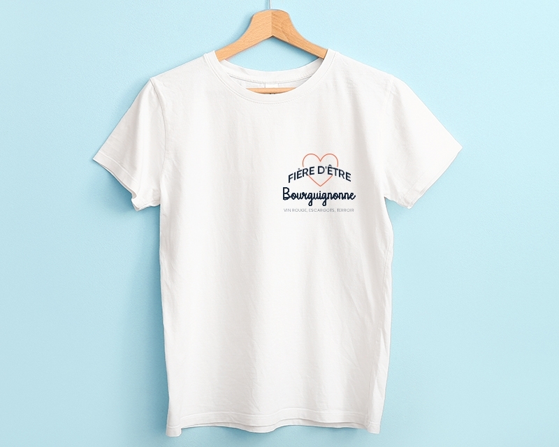 Tee shirt personnalisé femme - Fière d'être Bourguignonne