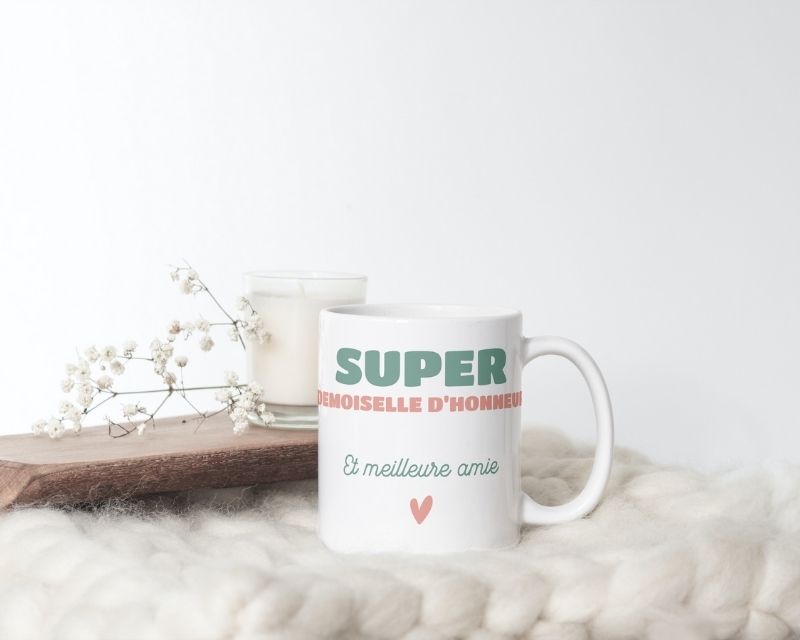 Mug personnalisé - Super Demoiselle d'honneur