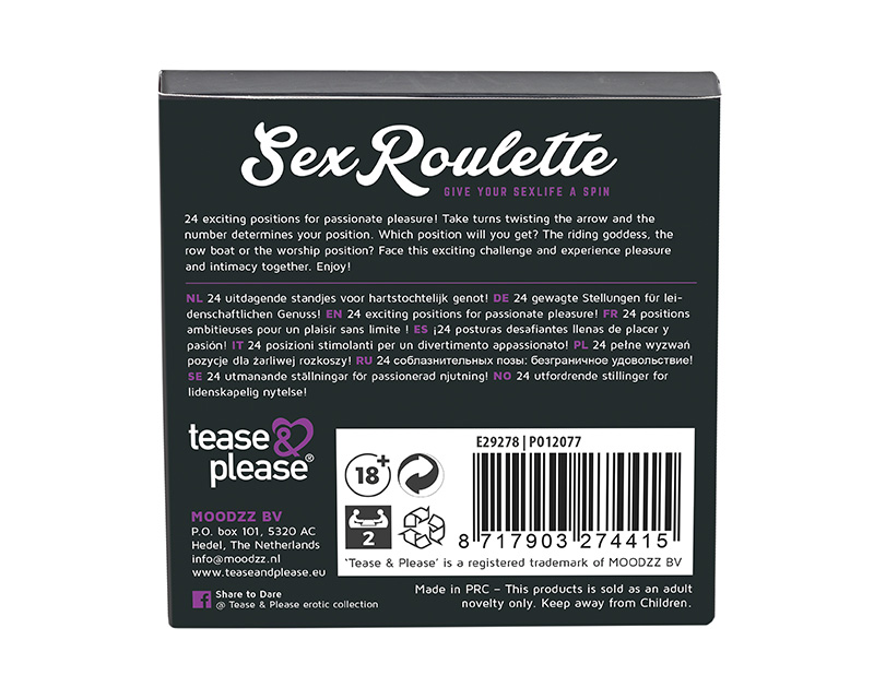 Jeu Sexroulette - Kamasutra