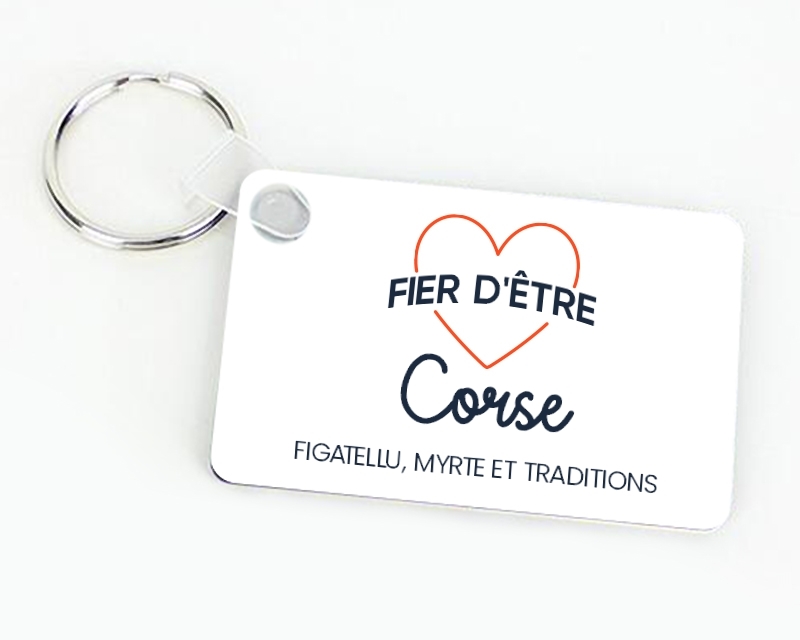 Porte-clés personnalisable - Fier d'être Corse