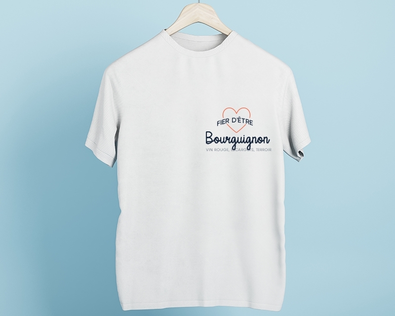 Tee shirt personnalisé homme - Fier d'être Bourguignon