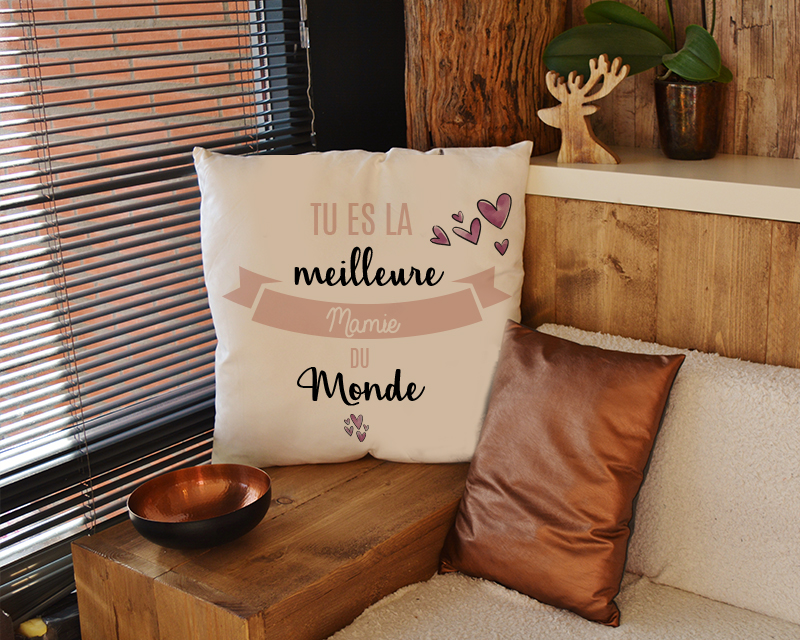 Coussin personnalisé femme - Meilleure du monde