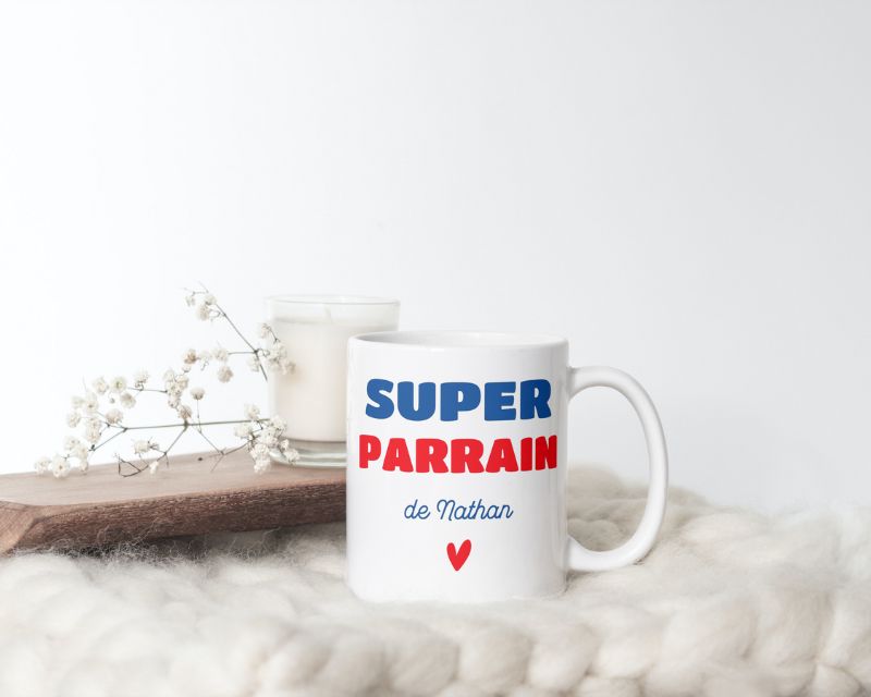 Mug personnalisé - Super Parrain 