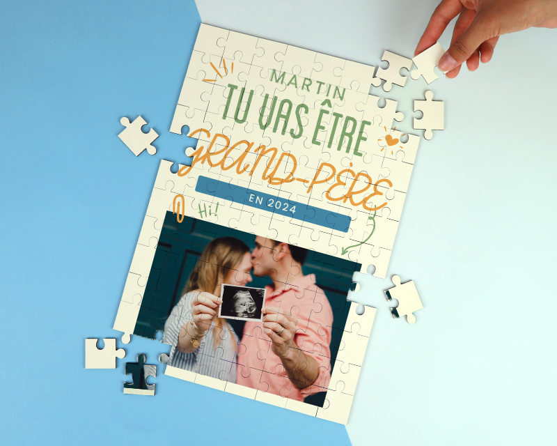 Puzzle personnalisable - Tu vas être