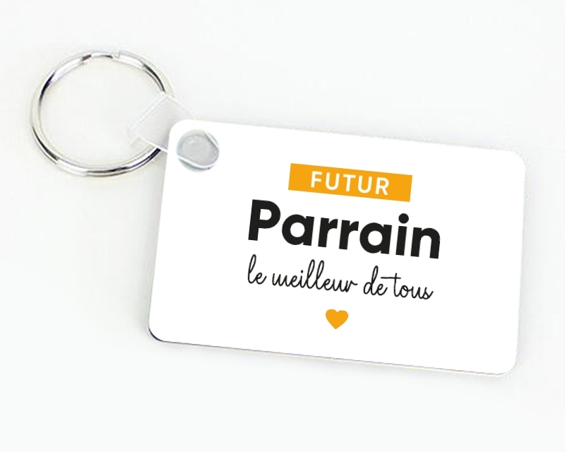 Porte-clés personnalisable - Futur parrain