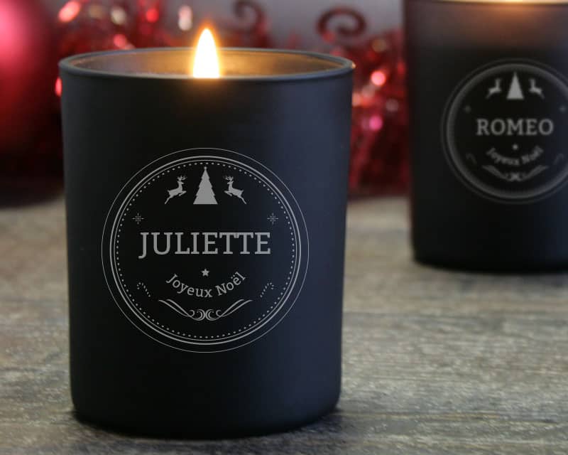 Bougie personnalisable parfumée - Noël