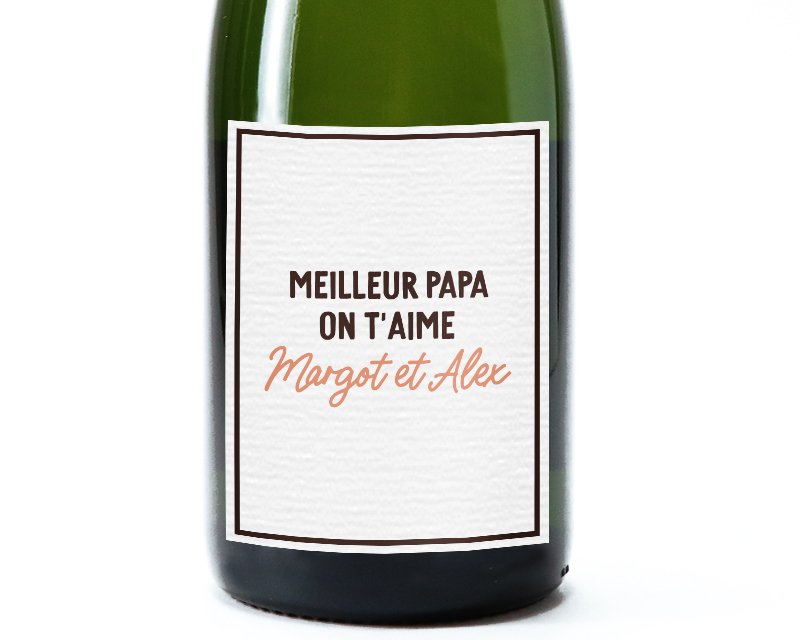 Bouteille de champagne avec message femme 37 ans