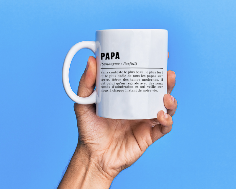 Mug personnalisé photo - Définition Papa