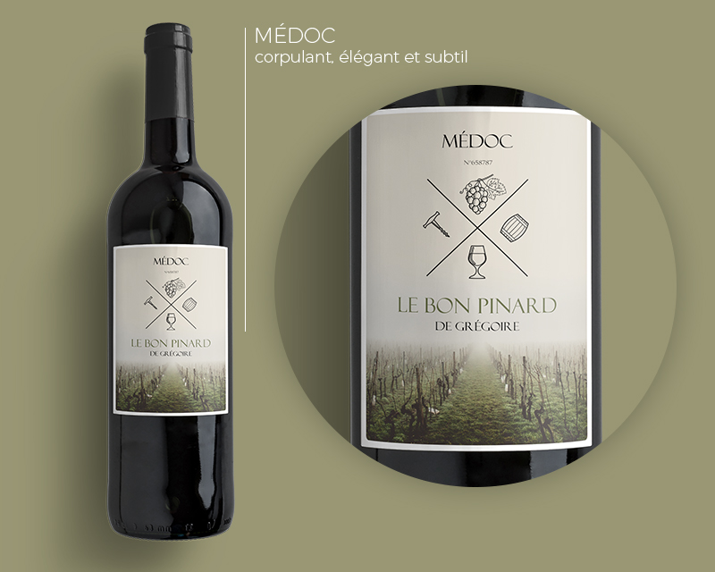 Bouteilles de Vins de Bordeaux - Vigne