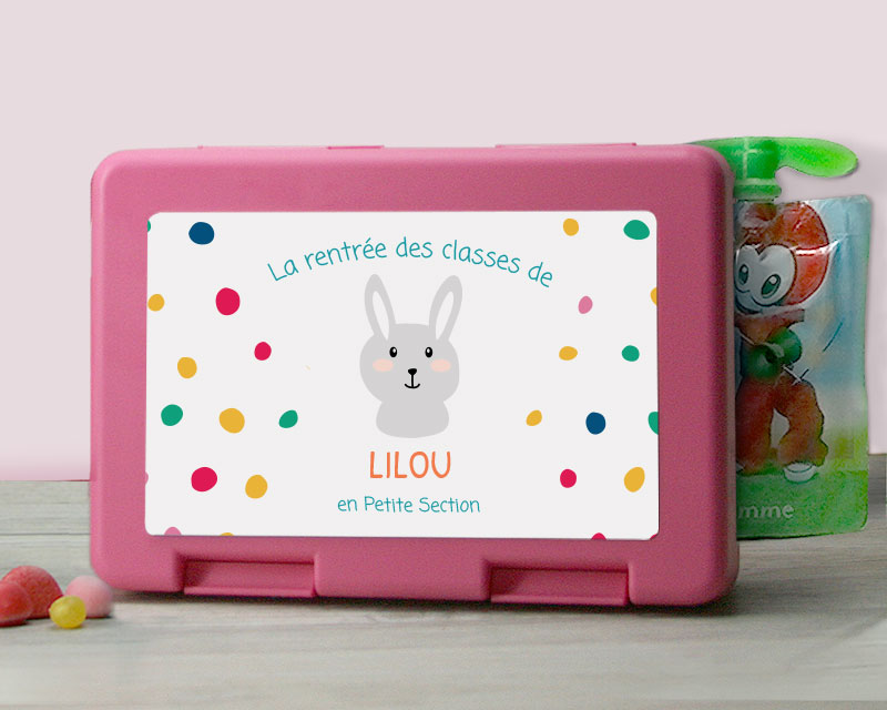 Boîte à goûter personnalisable - Collection Animaux