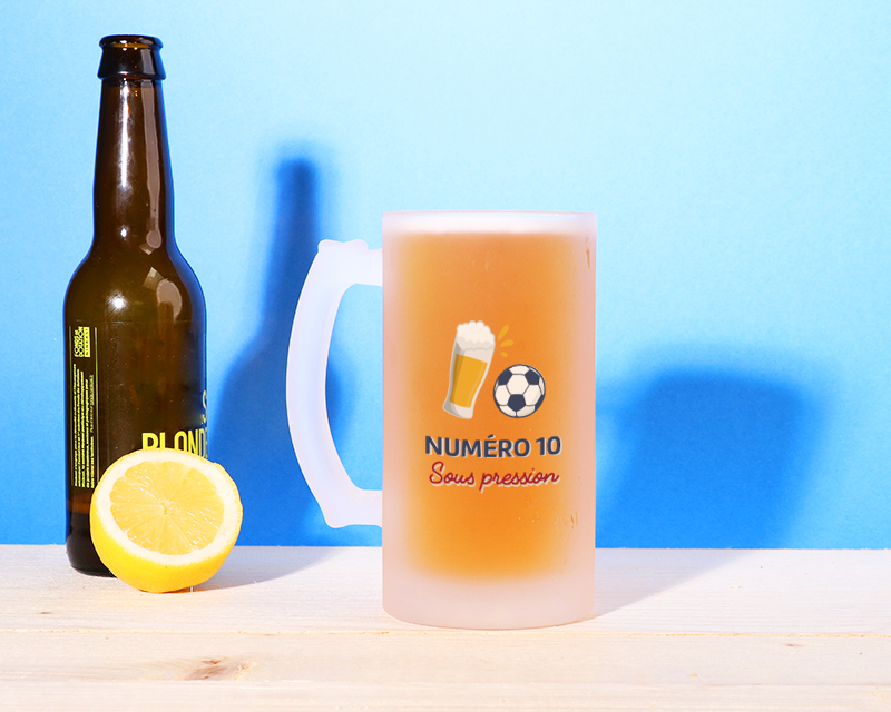 Chope de bière personnalisée - Apéro Foot