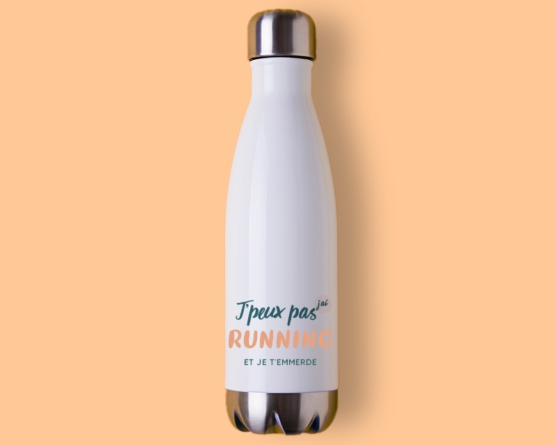 Gourde personnalisable - J'peux pas j'ai running